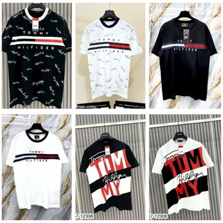 [AB] Áo phông nam nữ cổ tròn chữ Tommy_Hilfiger ngực cổ bo chun. Áo Thun Unisex Form rộng SiêuHot .