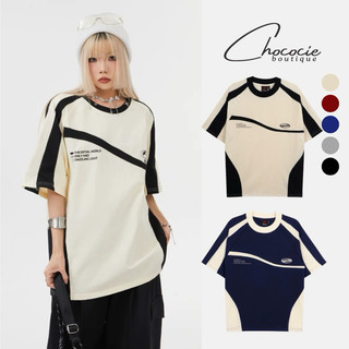 Áo thun tay lỡ form rộng unisex cotton 2 chiều mềm mát Áo thun cotton form rộng phối màu chất cotton
