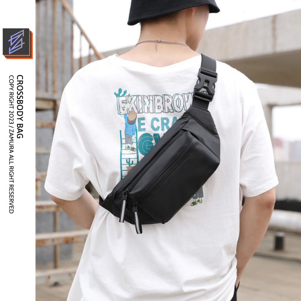 Túi Đeo Chéo Nam Nữ Chống Nước Siêu Nhẹ Tiện Lợi Thời Trang, Túi Bao Tử Phong Cách Streetwear ZM085