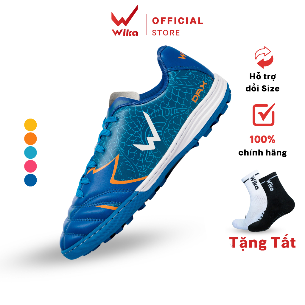 Giày Đá Bóng Wika DragonX Chính Hãng, Giày Sân Cỏ Nhân Tạo Đã Được Khâu Full Đế , Hàng Chính Hãng