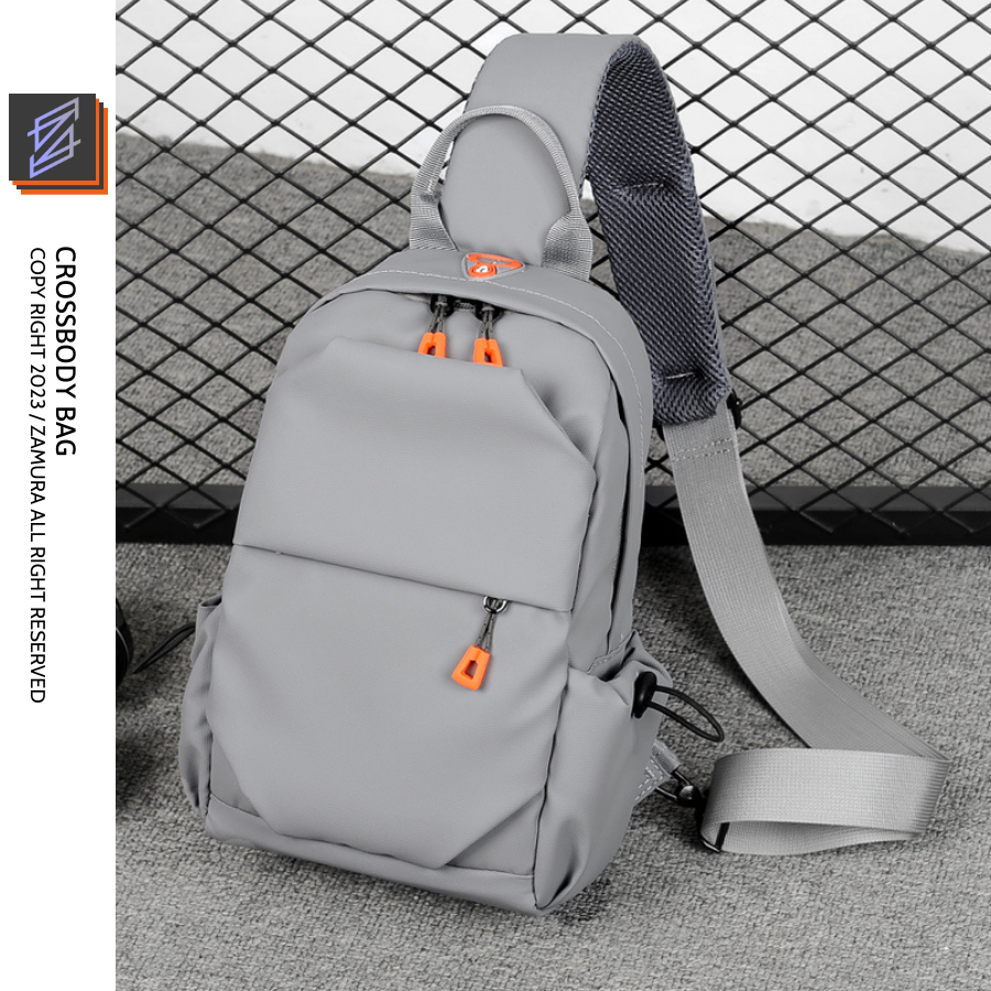 Túi đeo chéo nam vải chống nước cao cấp, balo đeo chéo ZAMURA nhiều ngăn thời trang Hàn Quốc ZM089