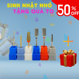 Đầu mài titan phá gel, phá bột, mài phom, mài da mài khóe- đầu mài không nóng, không xước da chanh nail