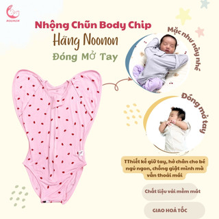 Nhộng Chũn Cộc BodyChip Mở Tay Hở Chân NOONON Cho Mùa Hè Giúp Bé Mát Mẻ Ngủ Ngon- Mã NCC03