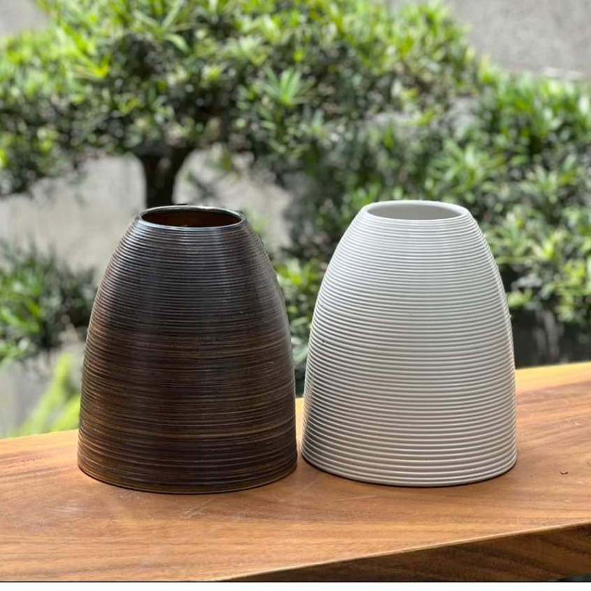 Bình hoa dáng CHUÔNG nhiều kích thước, nhiều màu, Gốm - Sứ Bát Tràng