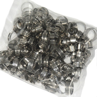 sỉ túi 100 cái đai xiết ống nước INOX Quai nhê - Cổ dê xiết ống 6mm - 29mm