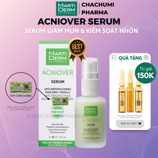Serum giảm mụn & kiểm soát nhờn Martiderm acniover serum (30ml)