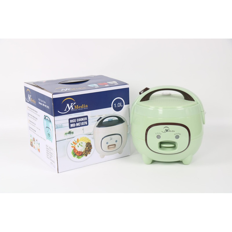 Nồi Cơm Điện NKmedia Dung Tích 1L - 1.2L - 1.8L Mini Nhỏ Gọn Phù Hợp Cho Mọi Gia Đình - Bảo Hành 12 