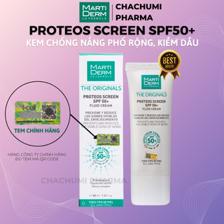  Kem chống nắng phổ rộng martiderm the originals proteos screen SPF50+ fluid cream 