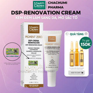 Kem đêm làm sáng da, mờ sắc tố martiderm pigment zero dsp renovation cream
