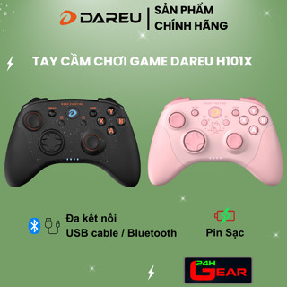 Tay cầm game DAREU H101X (Pin sạc 650mAh - Dual Mode: Type-C, Bluetooth)