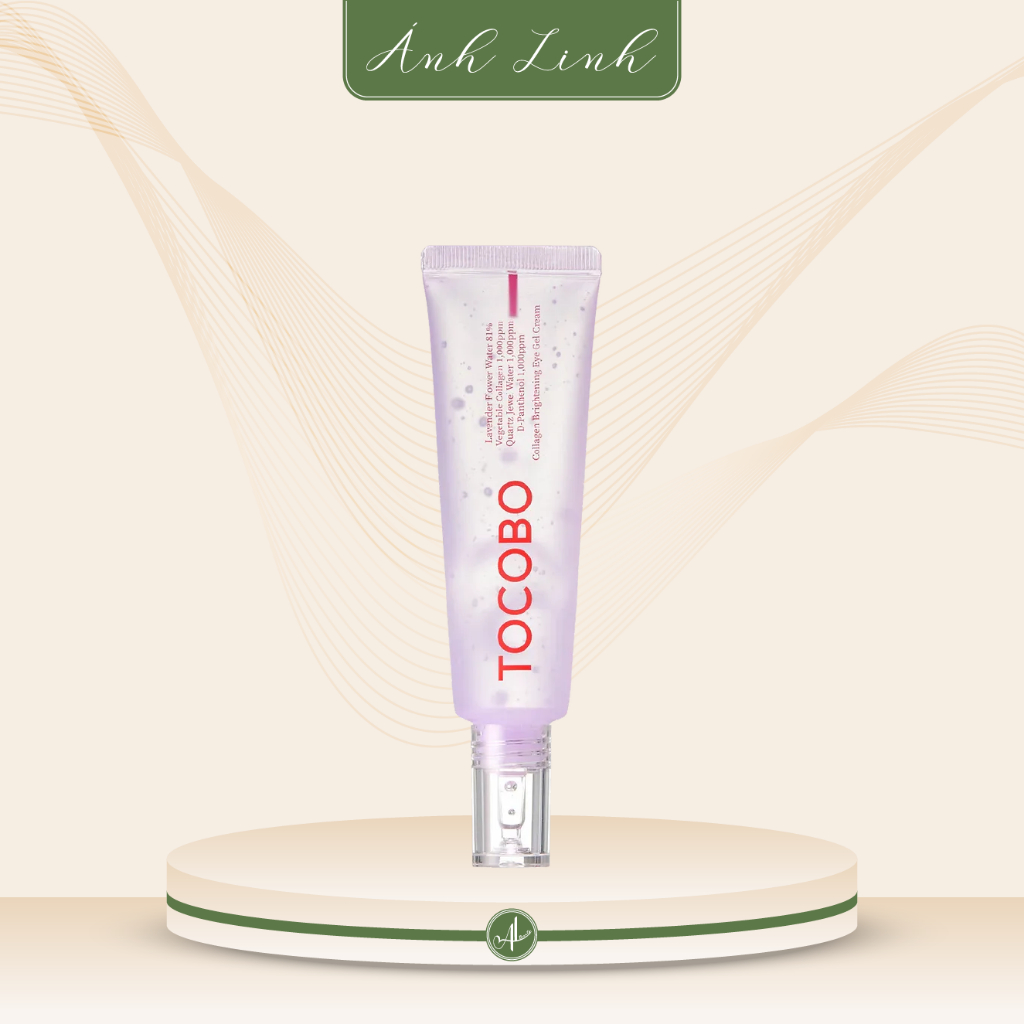 Gel Mắt Collagen Tươi & Vitamin C TOCOBO Collagen Brightening Eye Gel Cream