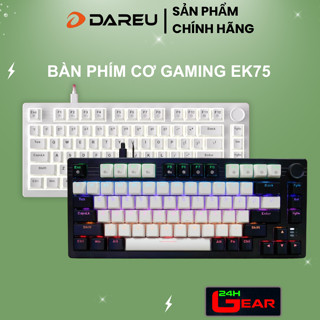 Bàn phím cơ Dareu EK75 White Black ( DareU Dream switch/ FireFly Switch)