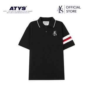  Áo ATYS® HEM COLLAR SHORT SLEEVE POLO SHIRT - ĐEN 