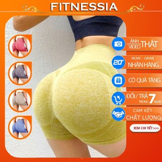 Quần tập gym nữ ngắn legging nâng mông siêu tôn dáng, vải co giãn 4 chiều thoáng mát, thấm hút mồ hôi QV-B16