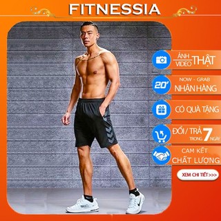 Quần đùi thể thao nam ngắn tập gym chất mịn đẹp, vải co giãn 4 chiều thoáng mát, thấm hút mồ hôi H01