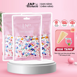 Sáp vụn wax lông nóng hard wax bean loại 1 tặng kèm que gỗ và cột tóc- lnpcosmeyic.vn