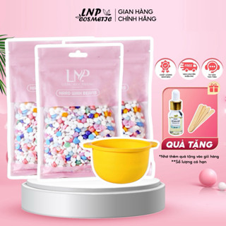  Combo sáp vụn wax lông nóng tặng chén nấu sáp và 10ml mỡ trăn giúp triệt lông tay chân nách râu bikini 