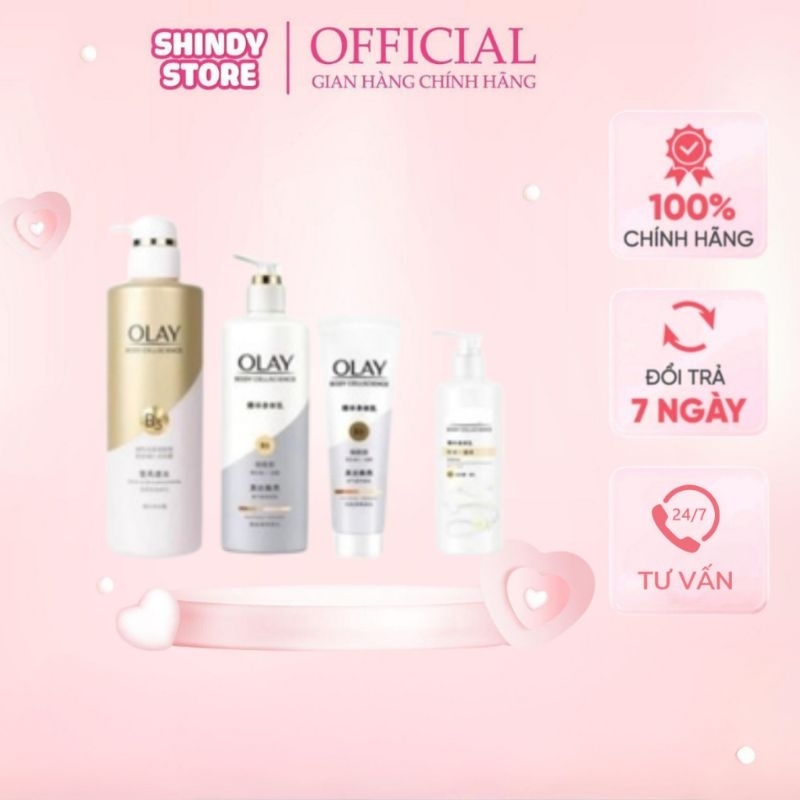 [TẶNG QUÀ] Sữa dưỡng thể Olay B3 Shindy store, vitamin C và Sữa tắm bản Trung giúp dưỡng trắng da bo