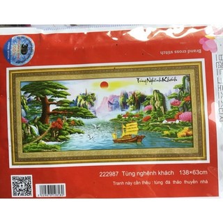 Tranh thêu chữ thập Thuận buồm xuôi gió 222987 138*63CM
