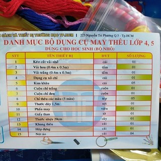 Bộ Dụng Cụ May Thêu Lớp 4 và 5