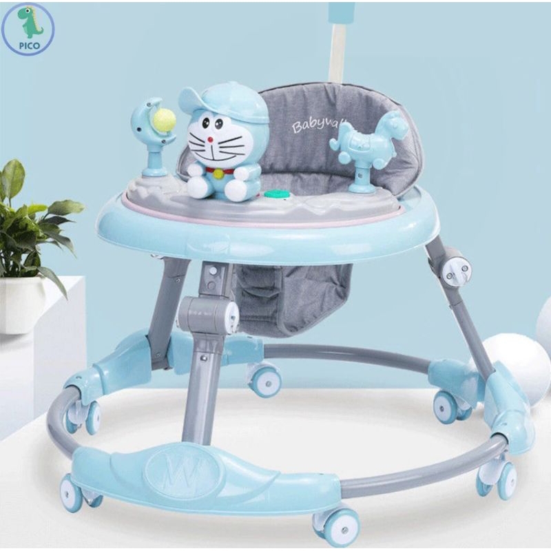 FR Ship Xe Tập Đi Cho Bé Đầy Đủ Các Chức Năng Có Đèn, Nhạc Kèm Bàn Ăn