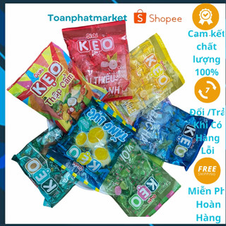Kẹo Oishi Nhiều Vị Gói 90g, keo Oishi các loại hương trái cây nhiệt đới, Toàn Phát Mart.