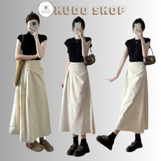 Sét áo cổ lọ mix chân váy xoè rúm eo siêu xinh KUDOSHOP