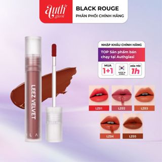 Son Kem Lì BLACK ROUGE Leez Velvet Tint Màu 05 Nâu Gạch Chính Hãng Hàn Quốc Mịn Mượt Nhẹ Môi