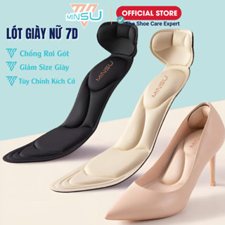 Lót Giày Nữ 7D MINSU M2301 Bảo Vệ  Êm Chân, Chống Trầy Thốn Gót, Chống Rộng, Rớt Gót Cho Giày Cao Gót, Búp Bê