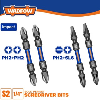 Bộ 2 mũi bắt vít 2 đầu ph2+sl6 65mm wsv3k63
