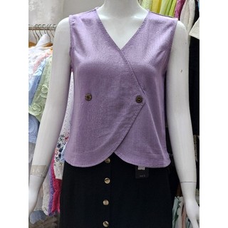 Áo croptop kiểu vạt đắp