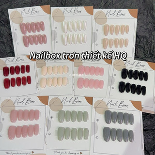 (MUA 5 TẶNG 1) móng tay giả hoạ tiết hàn quốc cute nailbox tiện lợi tặng dũa(Có Ảnh Thật)