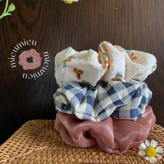Cột tóc scrunchies handmade xinh xắn