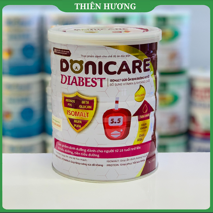 [Lon 850G] SỮA DONI CARE DIABETS sản phẩm dành cho người bị tiểu đường, tiền tiểu đường và tiểu đườn