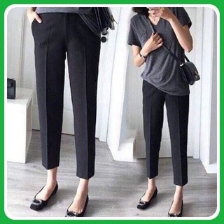 Quần bầu baggy chất vải tuyết mưa công sở dày dặn