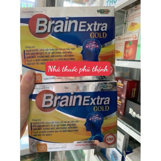 ✅(chính hãng) hoạt huyết dưỡng não Brain extra gold, hộp 100v, date mới nhất