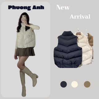 Áo khoác phao gilê chuẩn 2 lớp, phong cách Hàn Quốc, hàng QCL1
