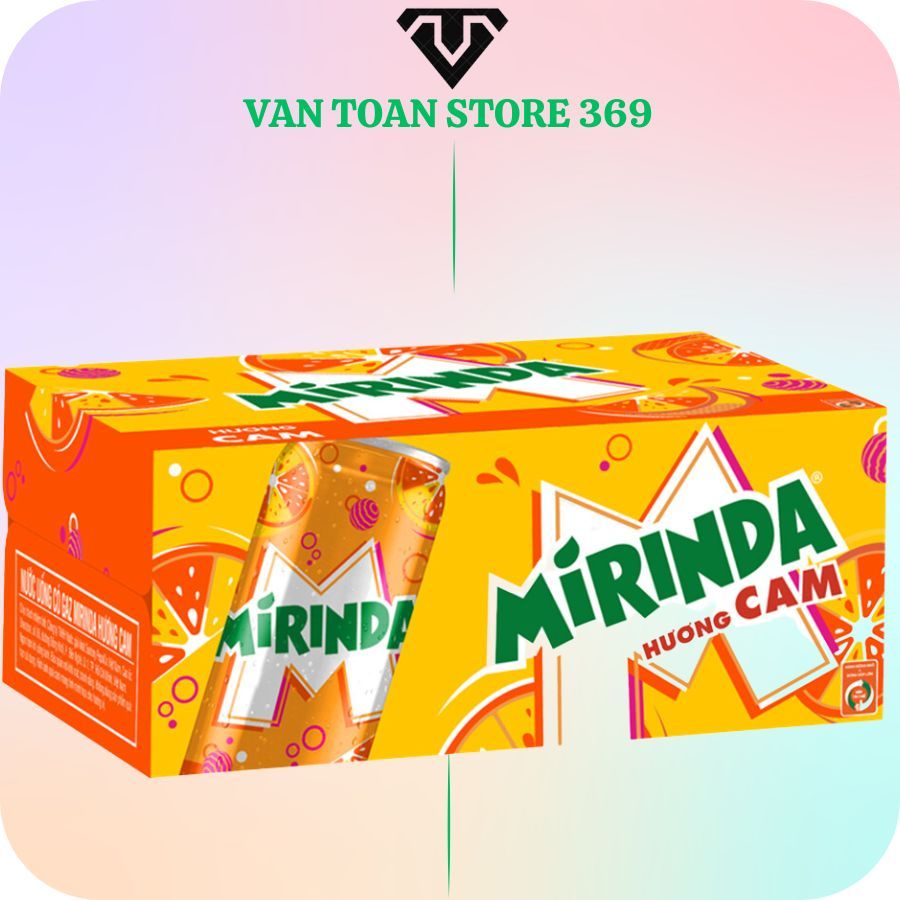 Nước ngọt có ga MIRINDA cam lon 320ml