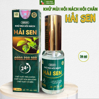 Xịt khử mùi hôi nách hải sen lọ 30ml - khử mùi hôi nách, hôi chân, giảm tiết mồ hôi, khô thoáng
