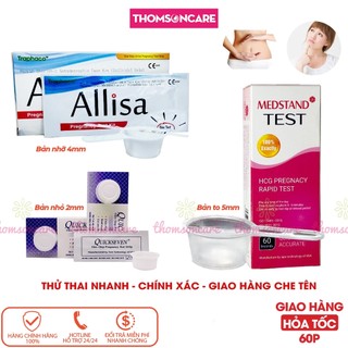 Que thử thai che tên sản phẩm chính xác cao - test thử thai chuẩn hai vạch sớm nhanh hiệu quả tức thì