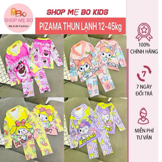 Bộ Pijama Bé Gái dài tay Sọc Caro chấm bi