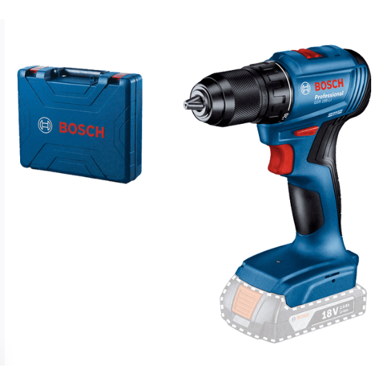 Máy khoan vặn vít pin 06019K3083 18V Bosch GSR 185-LI SOLO (thân máy và vali, chưa pin, sạc)