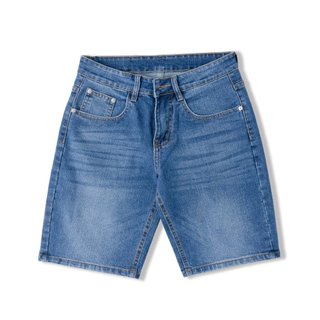 Quần short jean nam tamen mã 03 xanh sáng vừa vải co giãn