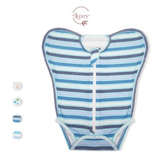 Nhộng chũn hở chân cho bé nhà Luxry chất vải petit co giãn vừa cho bé từ 0 đến 9 tháng