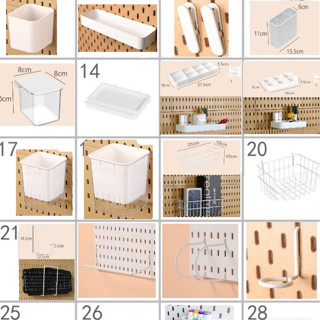 Phụ kiện Tấm Bảng Pegboard lớn giá treo dụng cụ trang trí tường nhựa cao cấp NB132