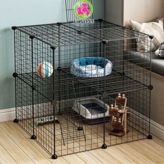 Miếng ghép chuồng quây cho thú cưng tiện lợi Luna Pet MG01- Tấm lưới quây chuồng chó đa năng
