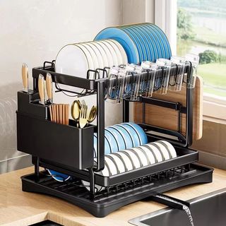 Kệ Úp Bát Gấp Gọn Có Rãnh Thoát Nước – Thép Các Bon Sơn Tĩnh Điện Cao Cấp