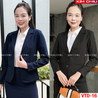 Áo Vest Nữ Công Sở Cao Cấp Kim Chiu Vải Tuyết Mưa Tay Dài Form Đẹp Từng Đường Kim Mũi Chỉ HÀNG CHẤT LƯỢNG CAO VTD-16