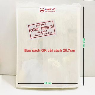 Xấp 50 tờ bao kiếng/ bọc vở / bao sách/ bọc tập/ bìa kiếng / bọc kiếng / bao tập kiếng có keo cường thịnh loại siêu dày