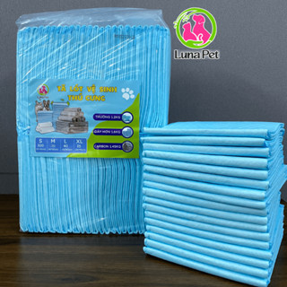 Tã giấy lót chuồng, lót khay vệ sinh/Tã lót than hoạt tính cho chó mèo siêu thấm hút LunaPet